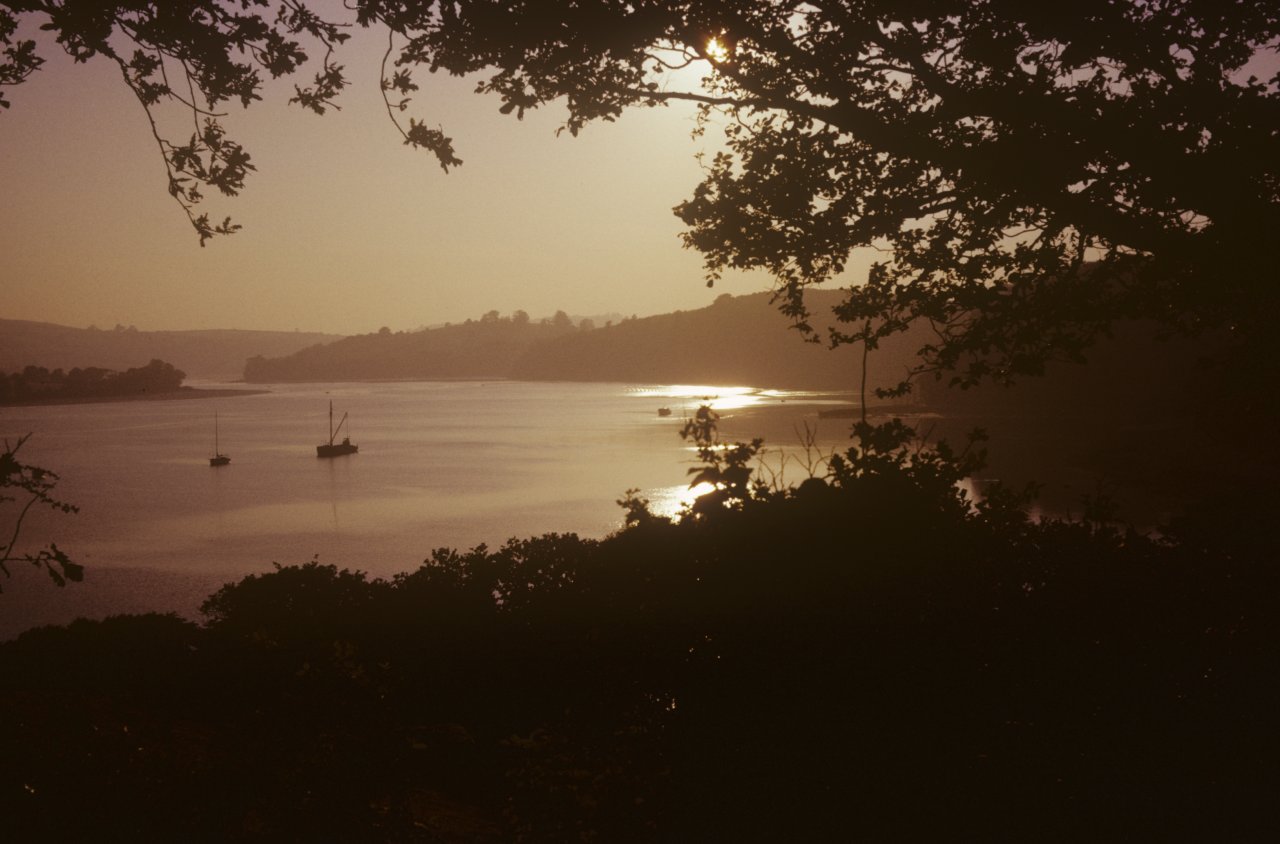 179 Sunset on River Dart June 1963-s